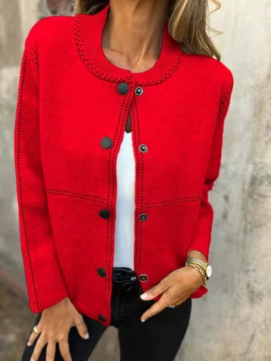 Hazell | Klassische Strickjacke mit Knopfleiste