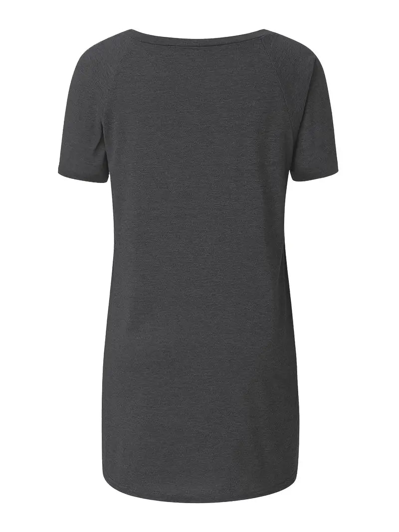 Daye | Lässiges Longline Crew Neck T-Shirt