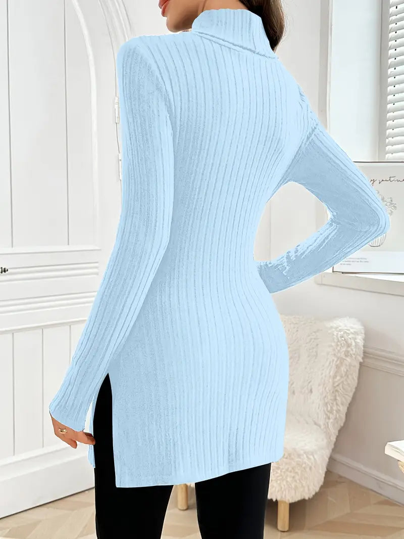 Leontine | Eleganter Langärmeliger Pullover Mit Schmaler Passform Für Den Herbst