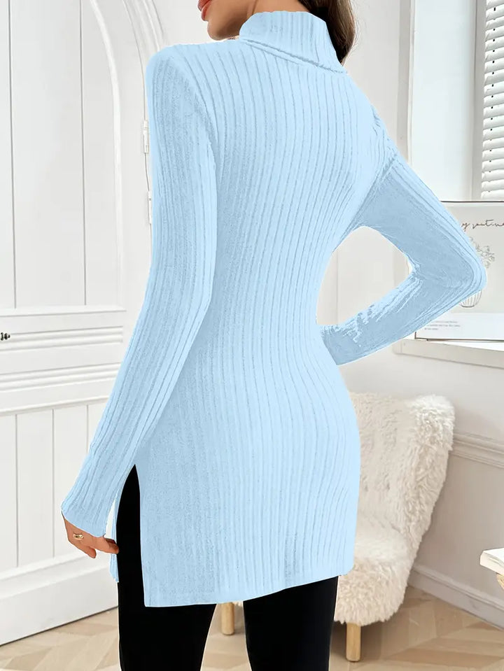Leontine | Eleganter Langärmeliger Pullover Mit Schmaler Passform Für Den Herbst