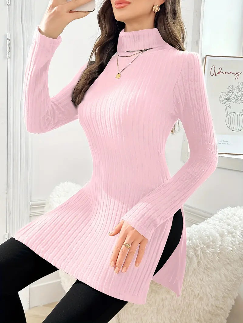 Leontine | Eleganter Langärmeliger Pullover Mit Schmaler Passform Für Den Herbst