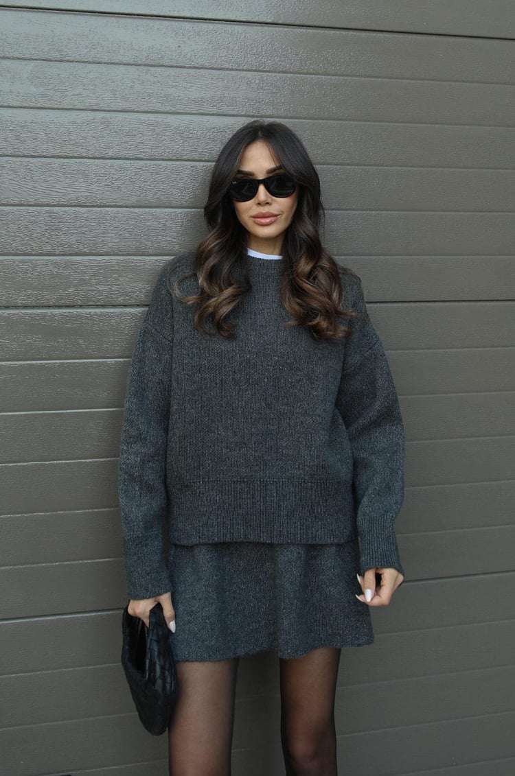 Marcie | Strick-Set – Pullover & Rock