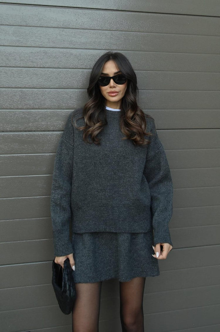 Marcie | Strick-Set – Pullover & Rock