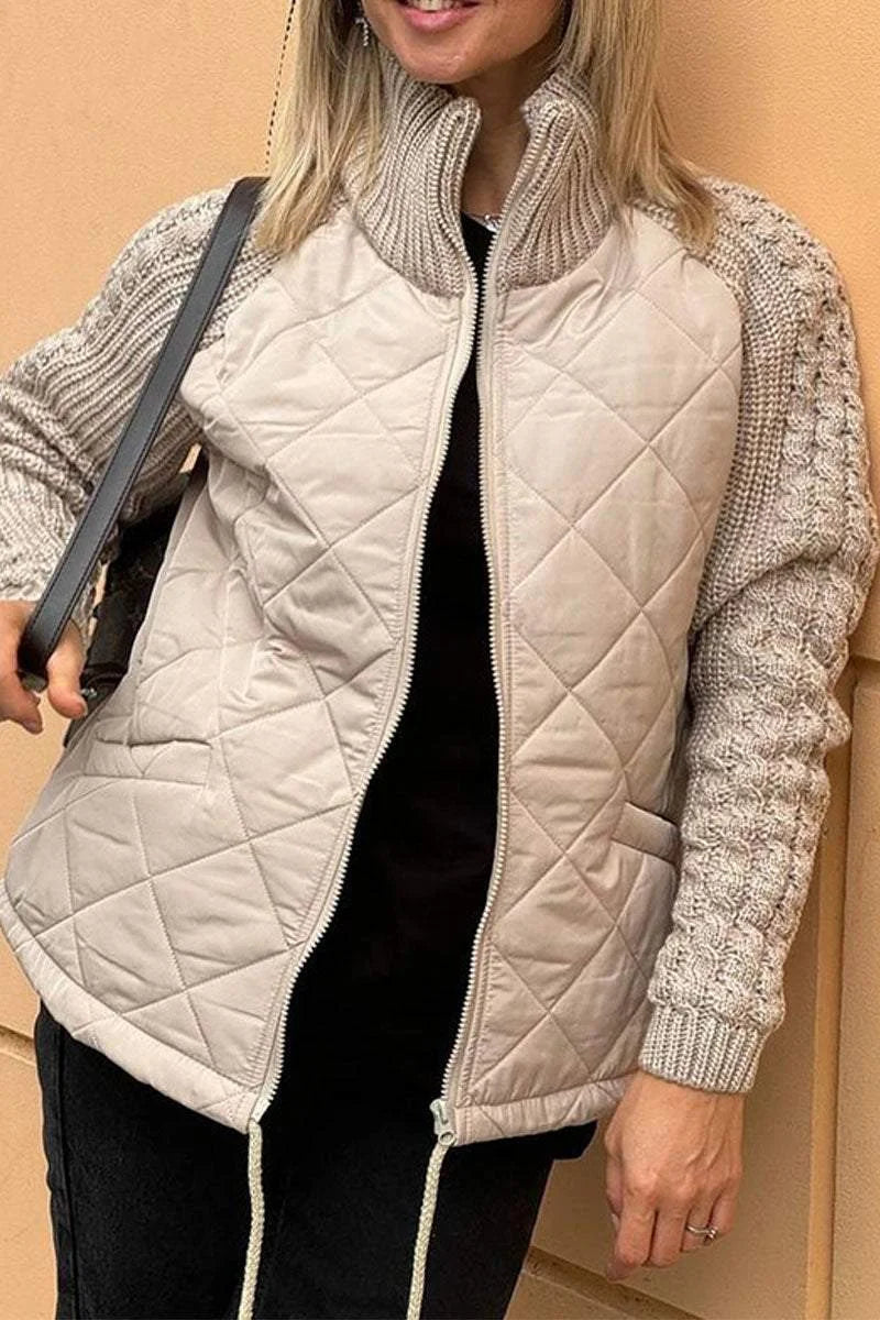 Blight | Lässige Patchworkjacke mit Reißverschluss