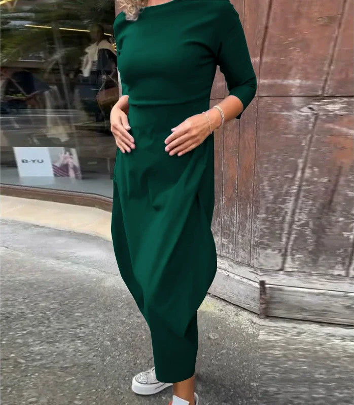 Elsbeth™ - Elegantes Damenkleid Mit Tasche