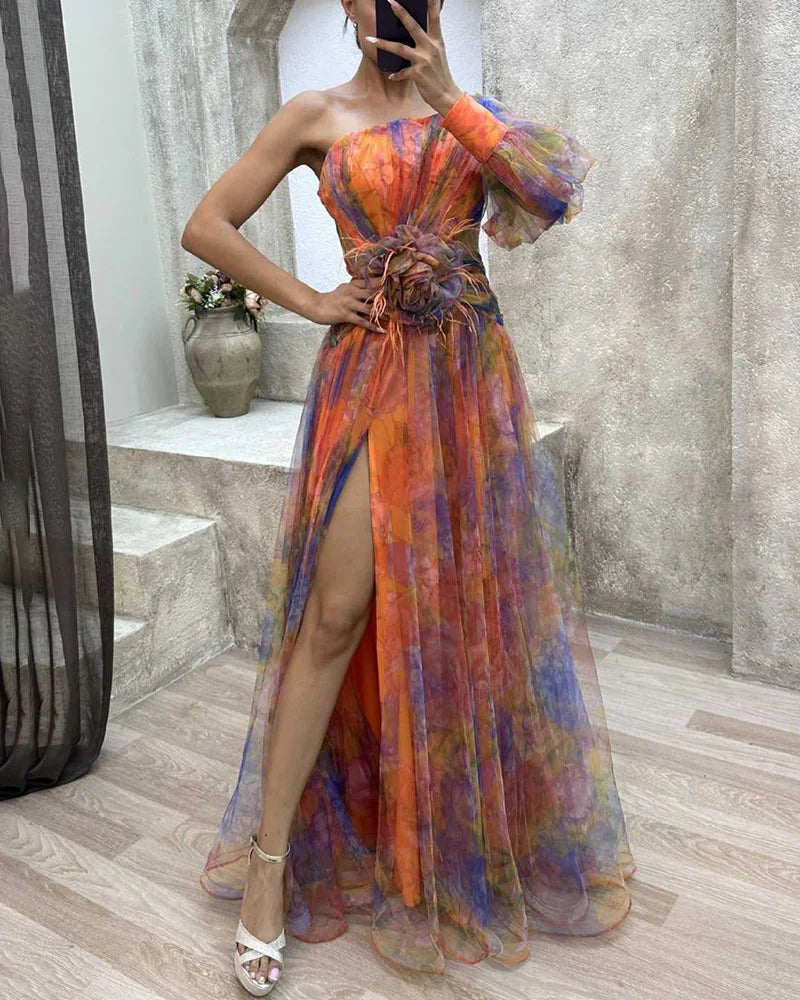 Amanda | Elegantes Split-Kleid