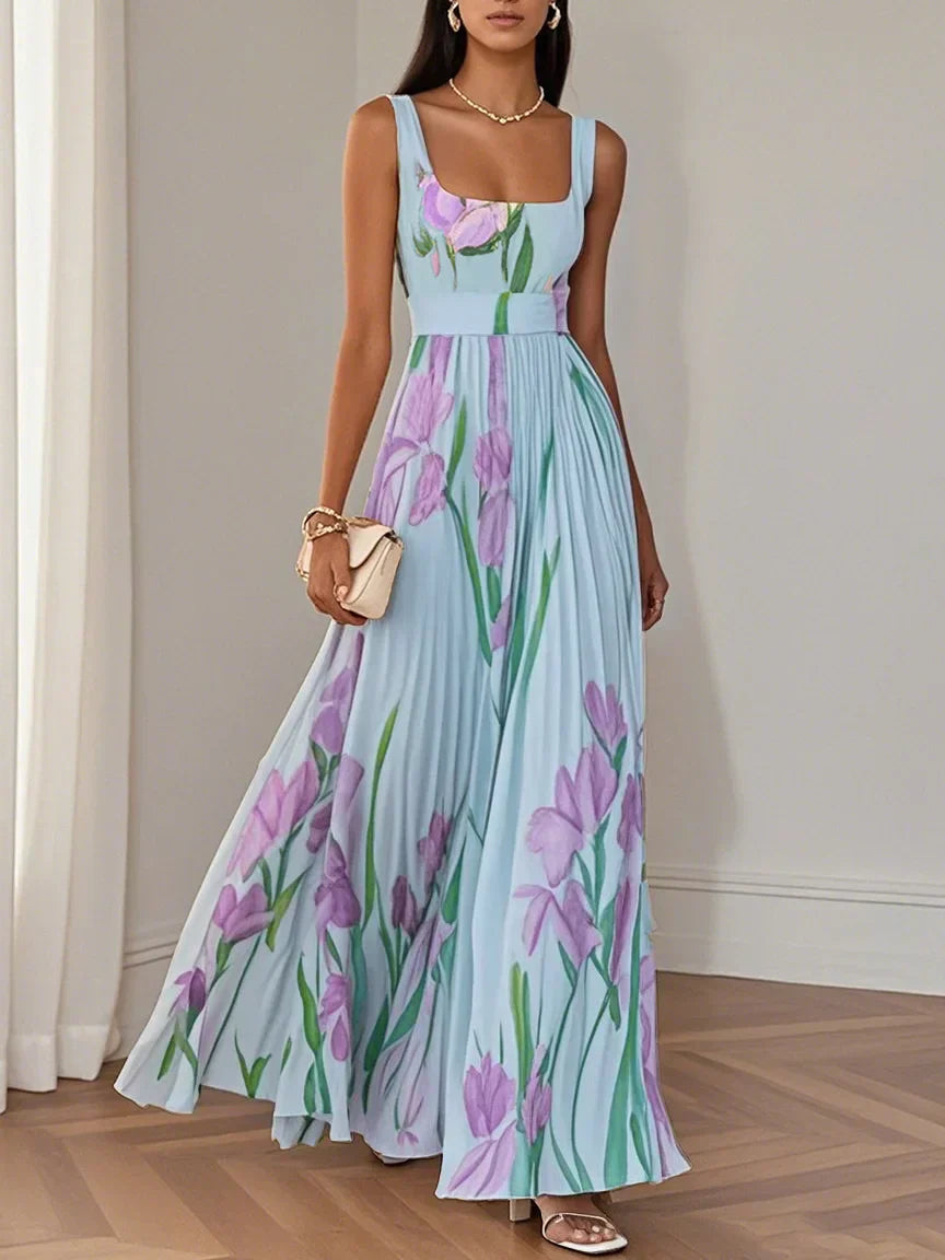 Silda | Elegantes Plissee-Maxikleid