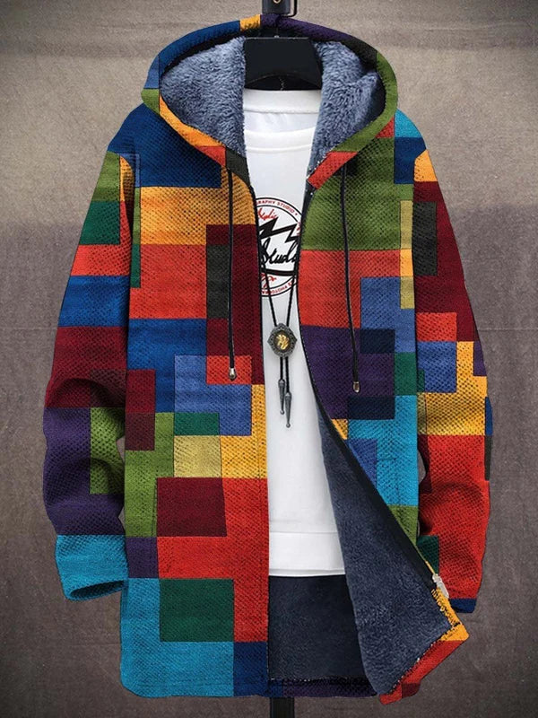Jeremiah | Luxuriöse Kunst-Inspirations-Strickjacke
