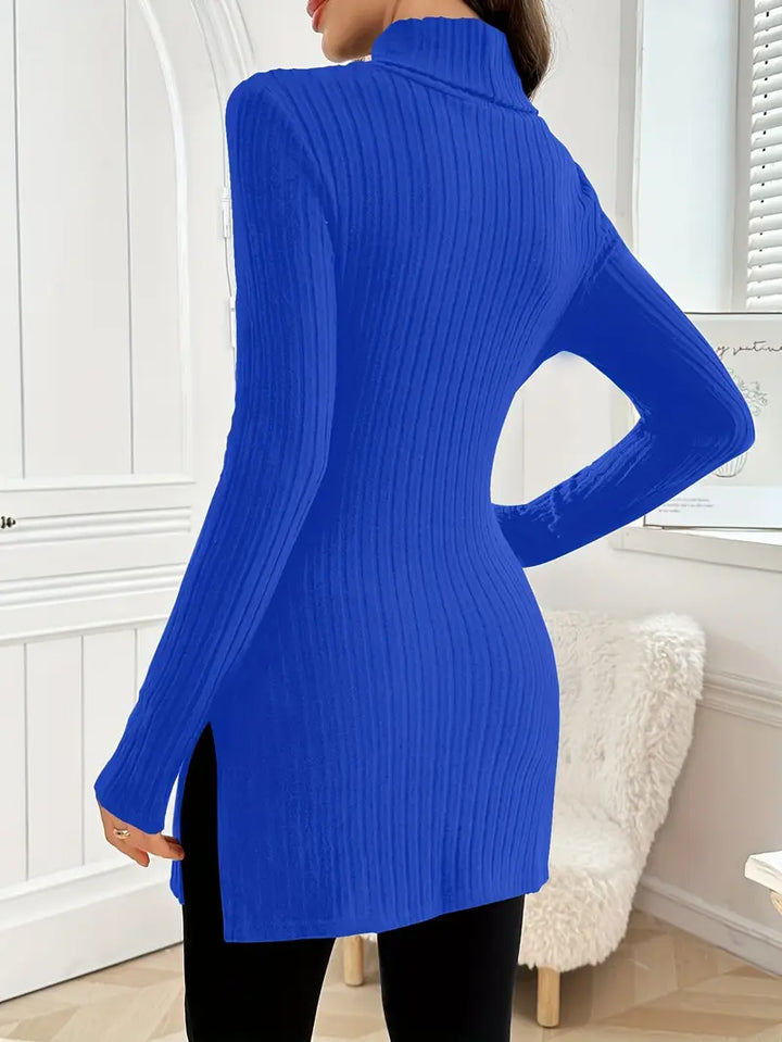 Leontine | Eleganter Langärmeliger Pullover Mit Schmaler Passform Für Den Herbst