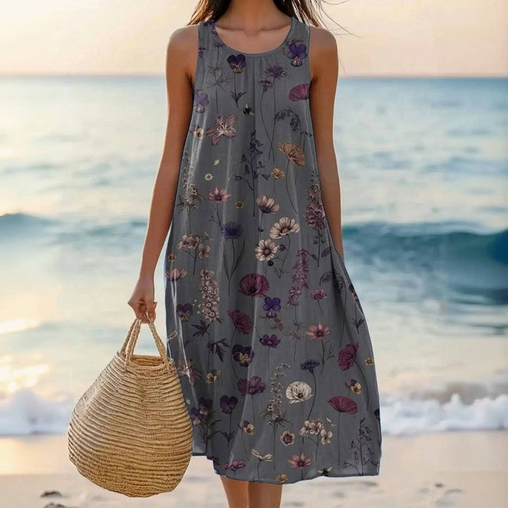 Jaida | Vintage Floral Midikleid