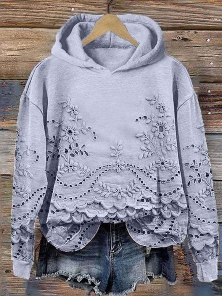 Rizza | Vintage Bedruckter Hoodie