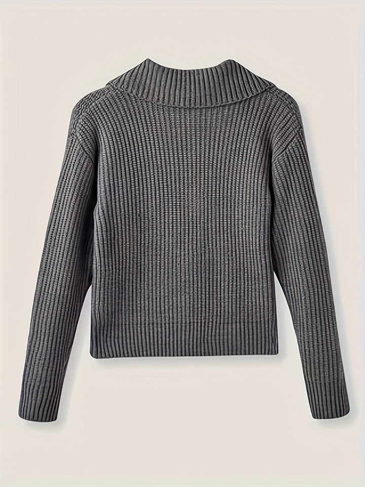 Romy | Strickjacke mit Rippstrick