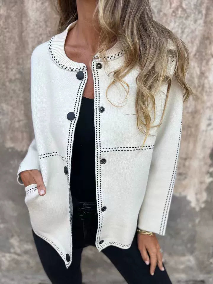 Hazell | Klassische Strickjacke mit Knopfleiste