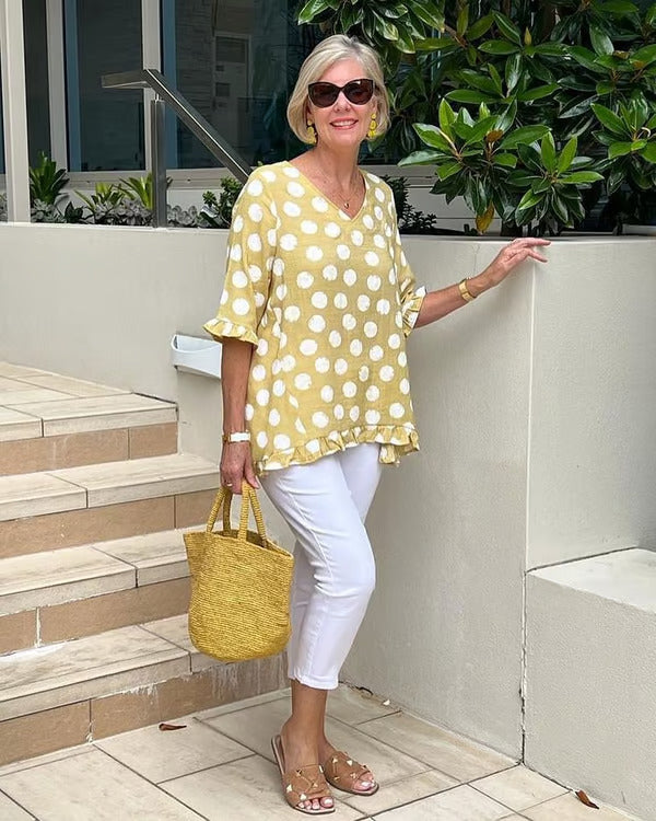 Chissy | Stylische V-Ausschnitt Bluse