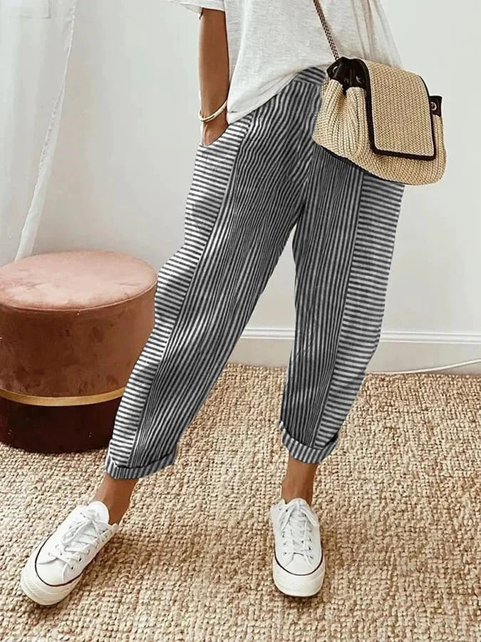 Matthea | Gestreifte lockere Hose