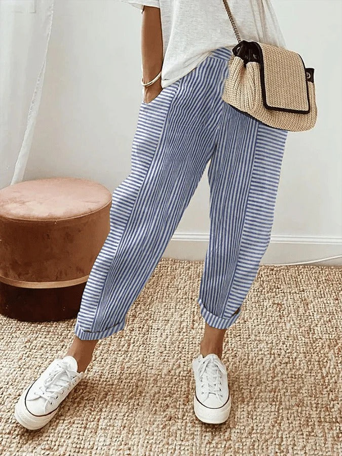Matthea | Gestreifte lockere Hose
