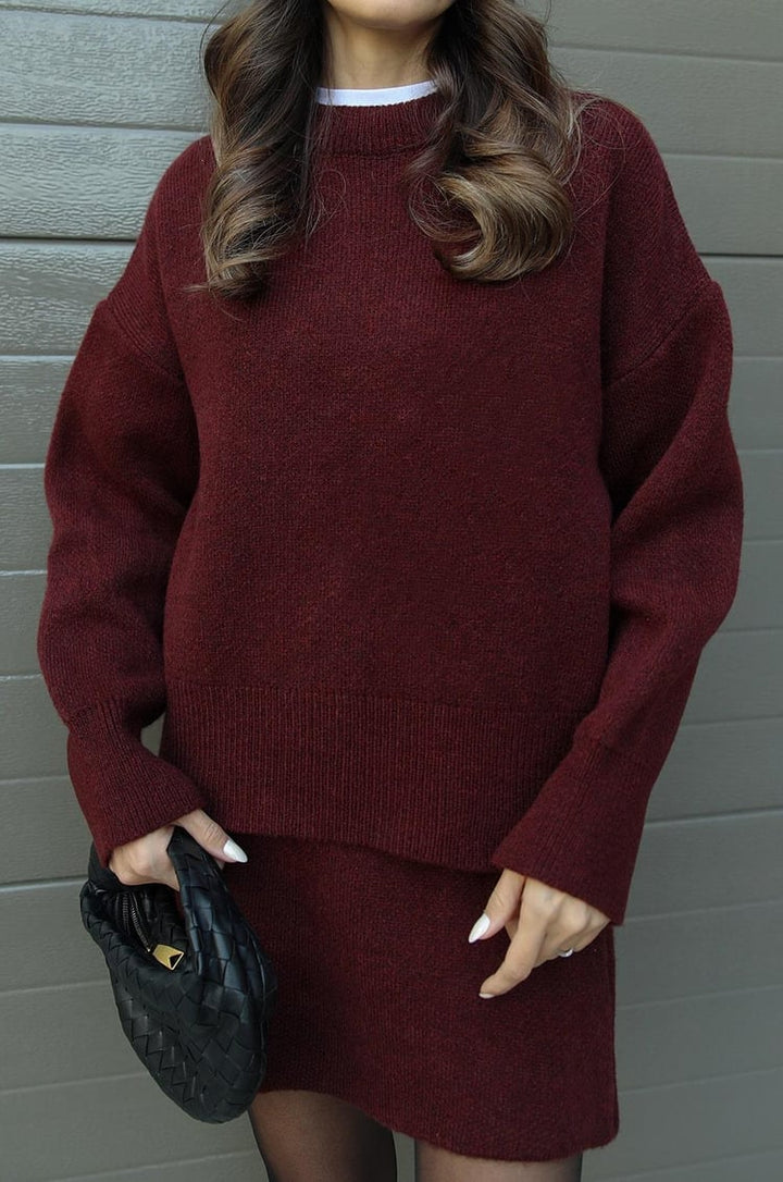 Marcie | Strick-Set – Pullover & Rock