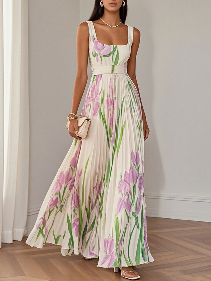 Silda | Elegantes Plissee-Maxikleid