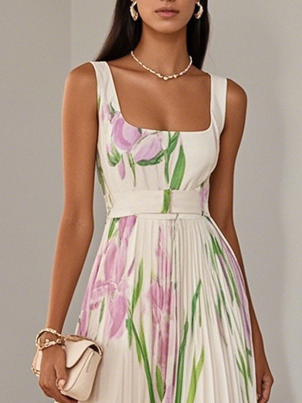 Silda | Elegantes Plissee-Maxikleid