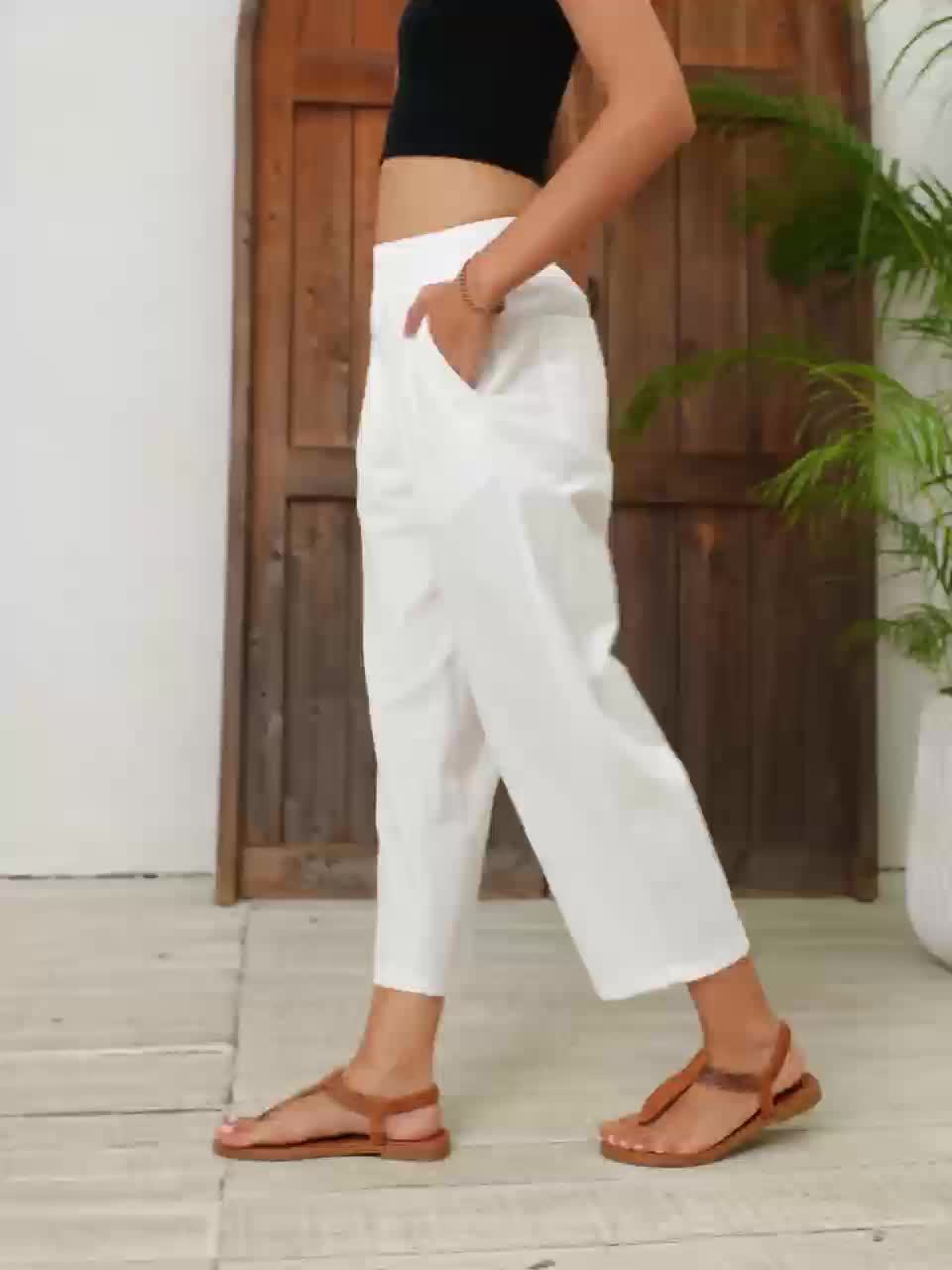 Rachelle | Bequeme Capri mit elastischem Bund