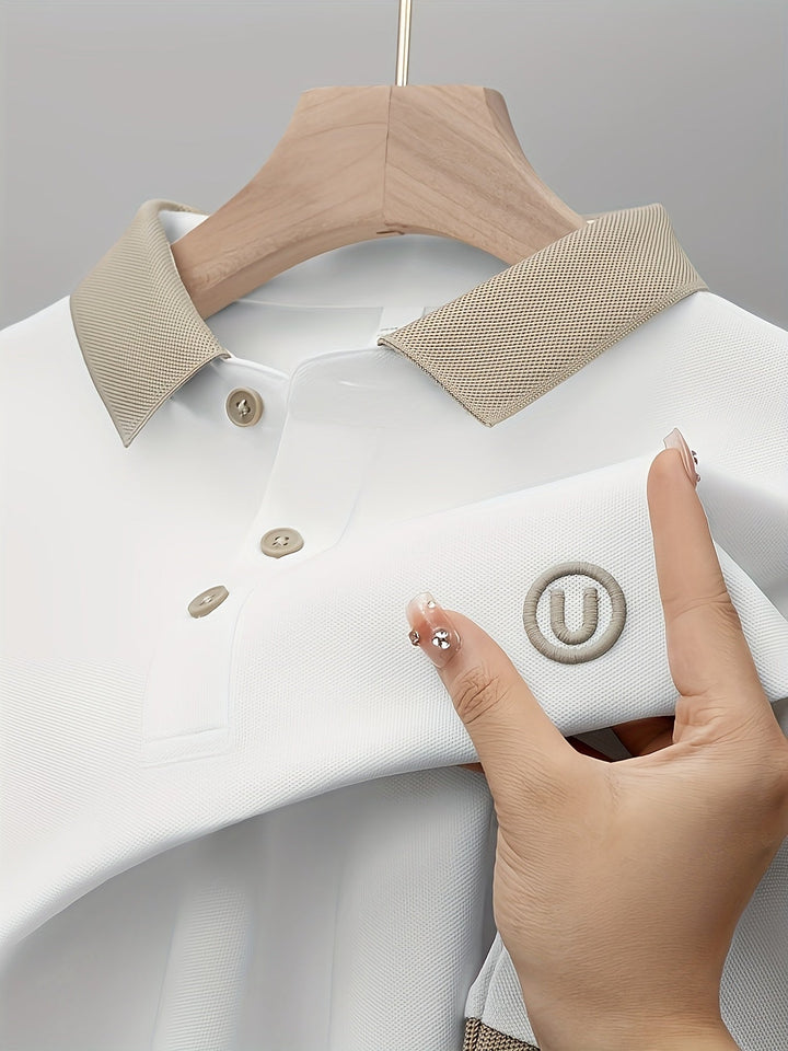 Nicholas | Besticktes Polo-Shirt mit kurzen Ärmeln