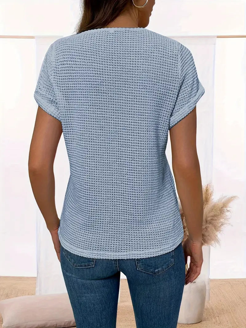 Hallie | Schickes Shirt mit Rundhalsausschnitt aus Spitze