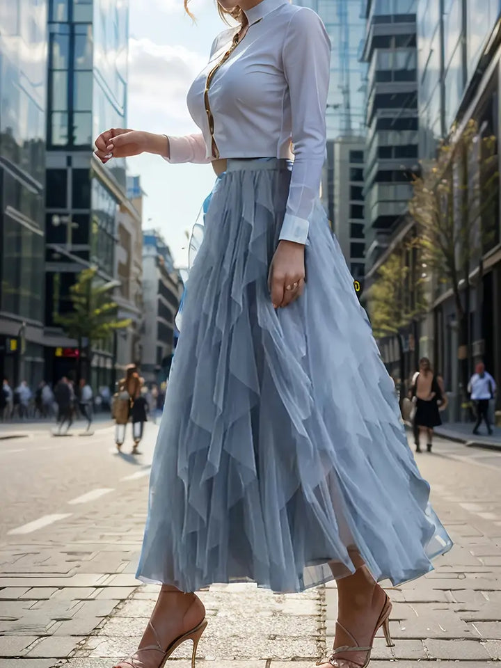 Cecilia | Stilvoller Mesh-Layered Tutu-Rock