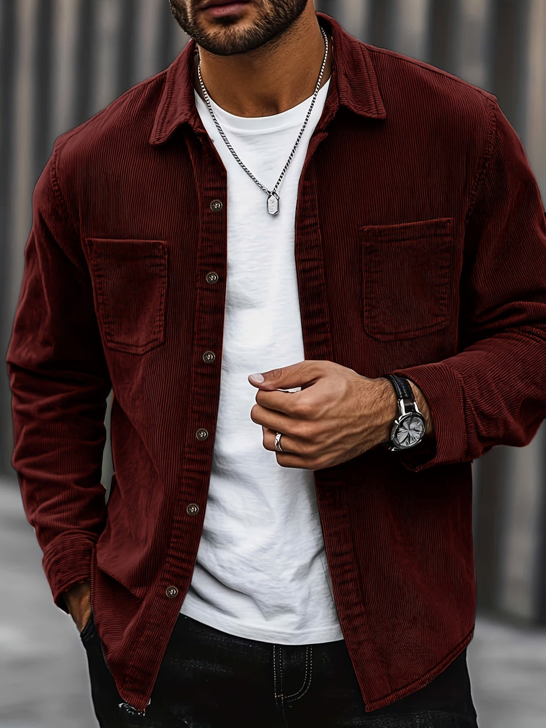 Liam | Herren-Hemdjacke aus Cord