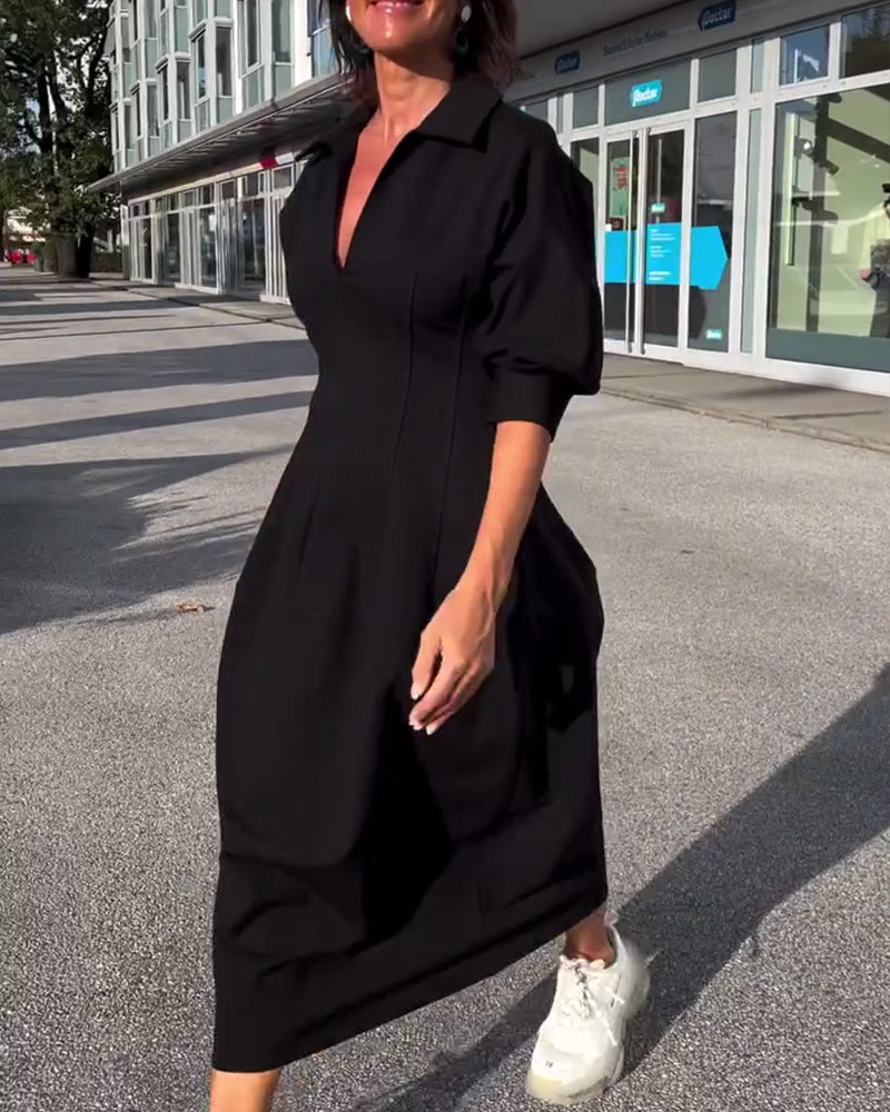 Kianna | Bequemes Langes Kleid