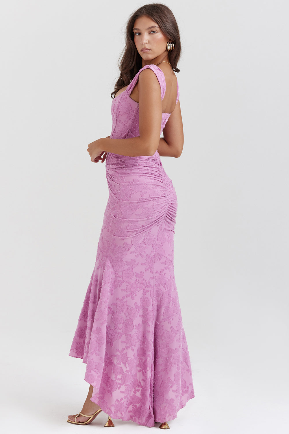 Bonnie | Ärmelloses Raffung Bodycon Abendkleid