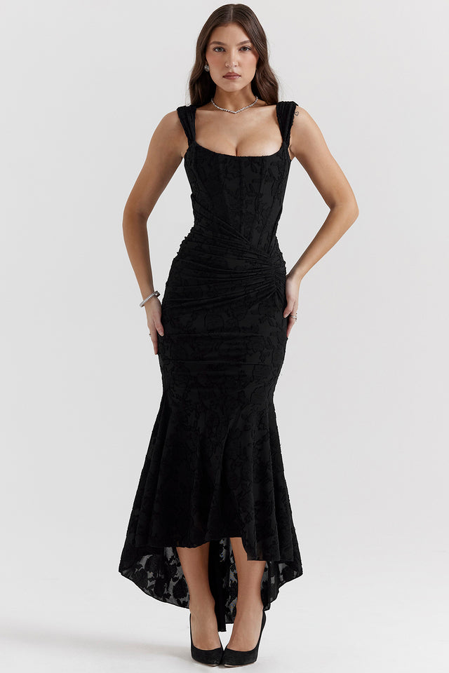 Bonnie | Ärmelloses Raffung Bodycon Abendkleid
