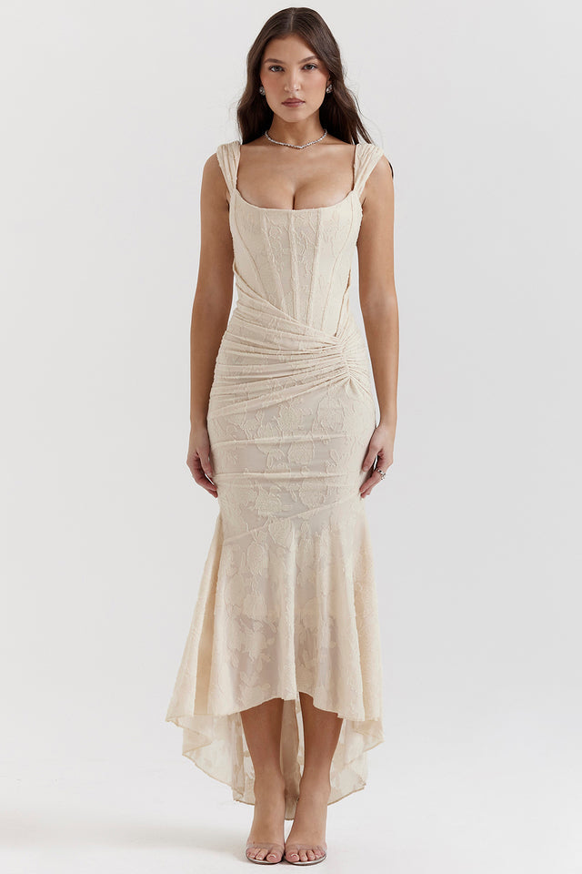 Bonnie | Ärmelloses Raffung Bodycon Abendkleid
