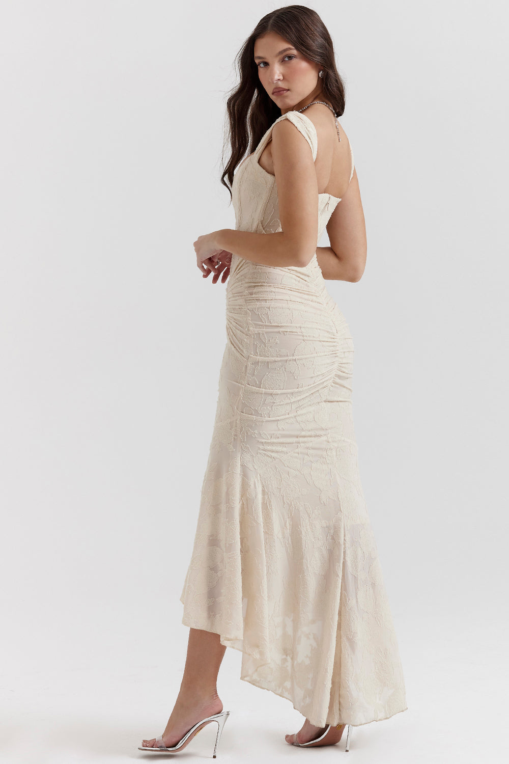 Bonnie | Ärmelloses Raffung Bodycon Abendkleid