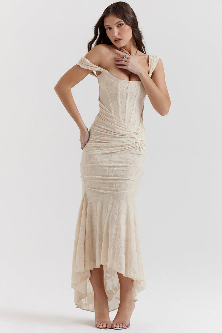 Bonnie | Ärmelloses Raffung Bodycon Abendkleid