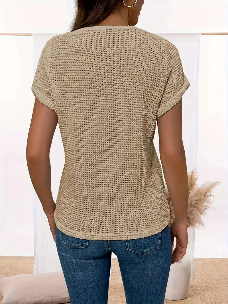 Hallie | Schickes Shirt mit Rundhalsausschnitt aus Spitze