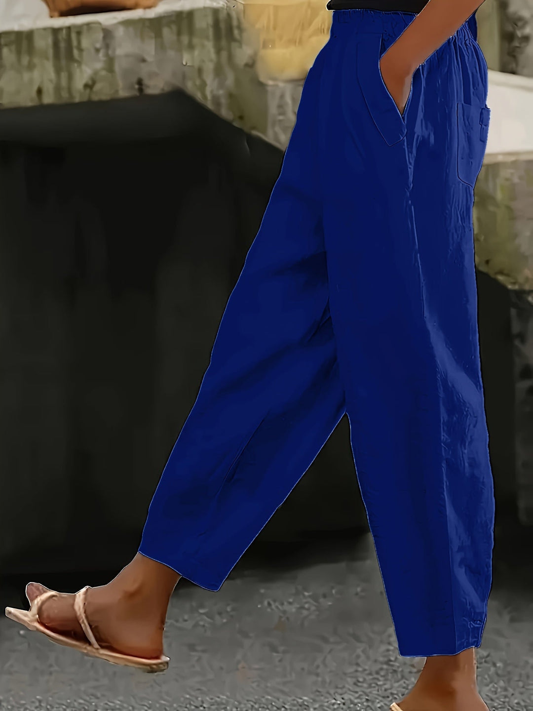Rachelle | Bequeme Capri mit elastischem Bund