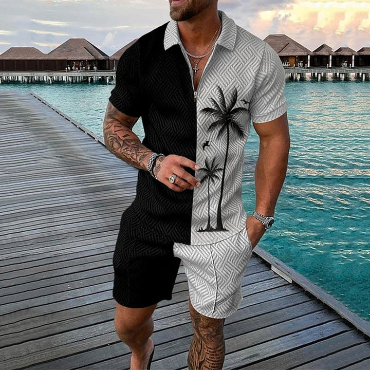 Romeo | Kokospalmen-Poloshirt & Shorts-Set