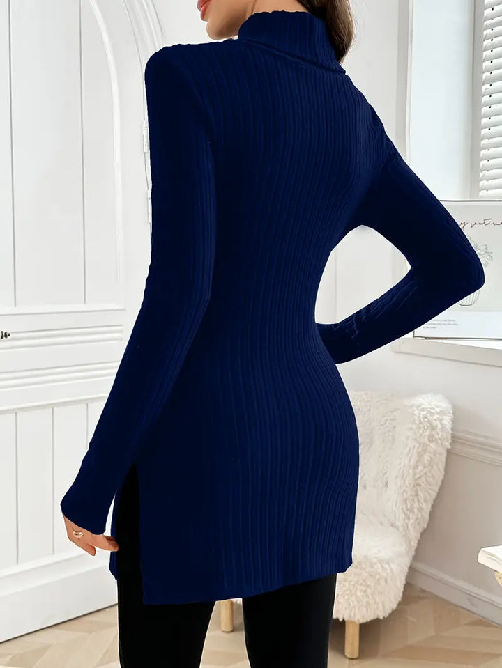 Leontine | Eleganter Langärmeliger Pullover Mit Schmaler Passform Für Den Herbst