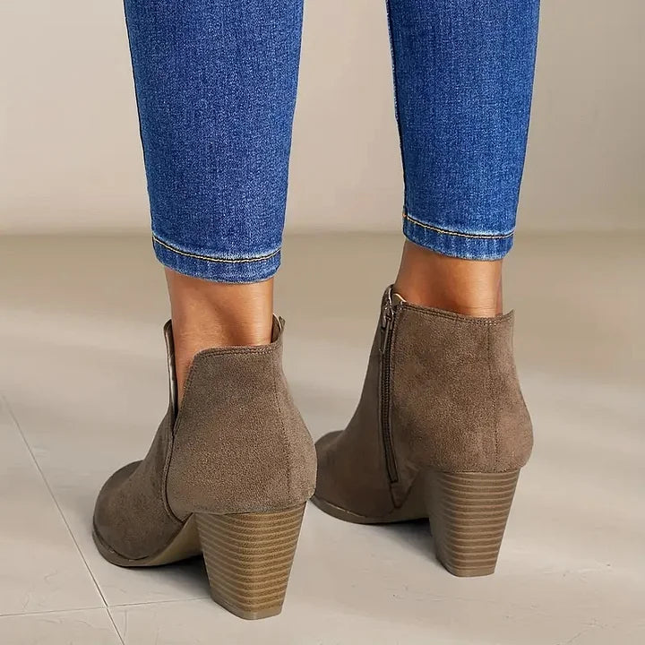 Veronika | Damenstiefel mit dickem Absatz