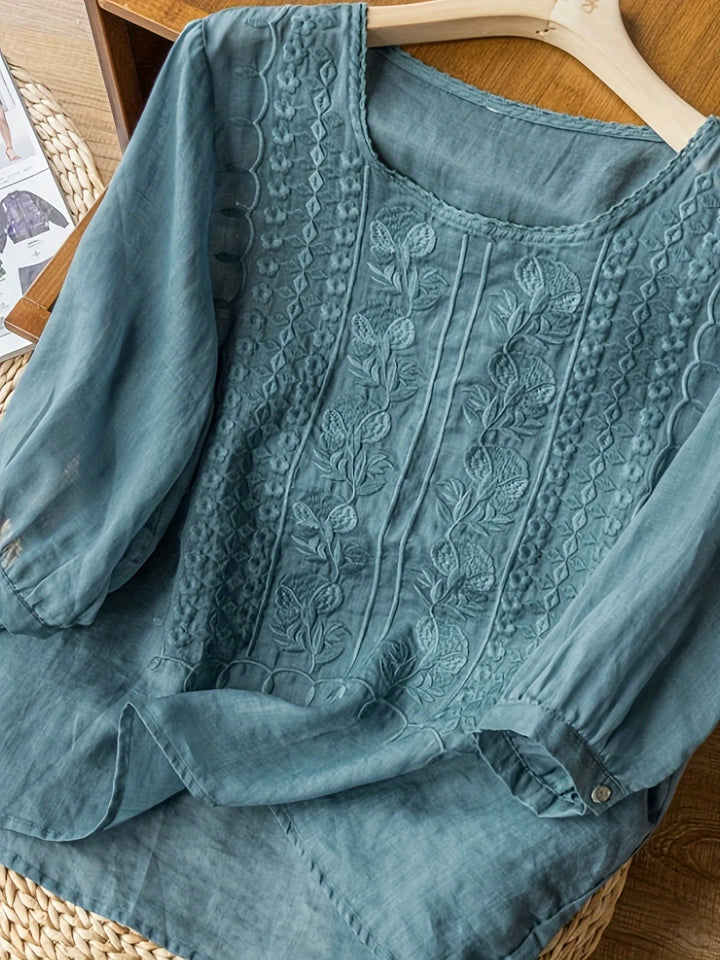 Everleigh | Damenbluse mit Stickerei