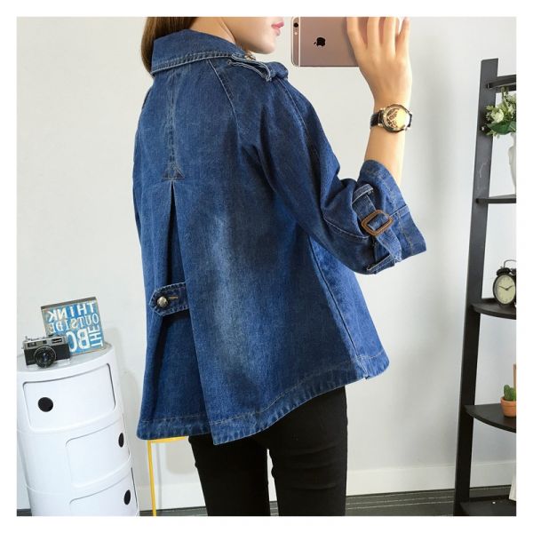 Margarez | Stylischer Denim-Cape-Mantel