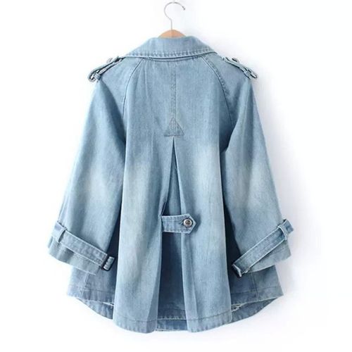 Margarez | Stylischer Denim-Cape-Mantel
