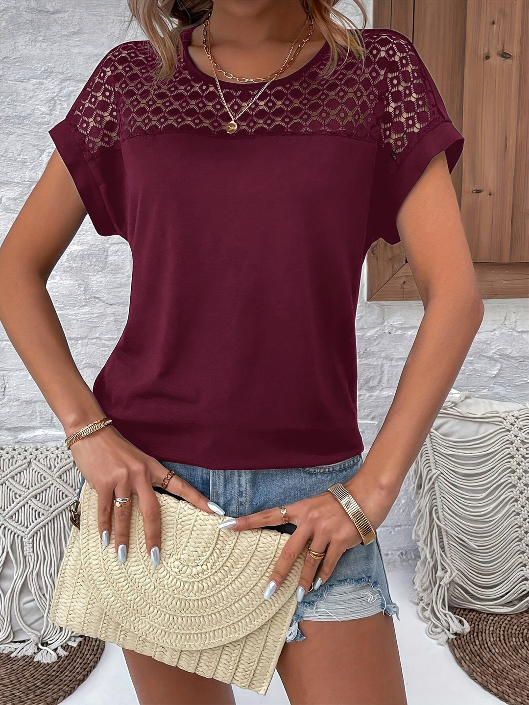 Inday | Stilvolles Fledermausärmel-T-Shirt