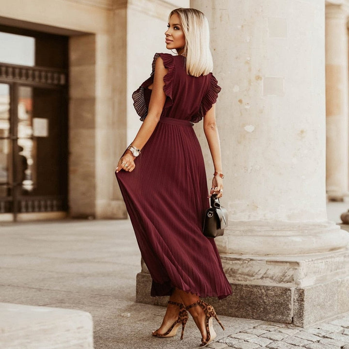 Rosemary | Boho-Partykleid mit V-Ausschnitt