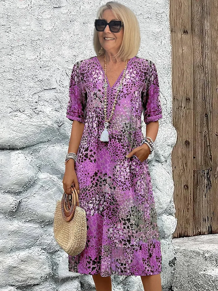 Arwen | Kleid mit Blumenmuster