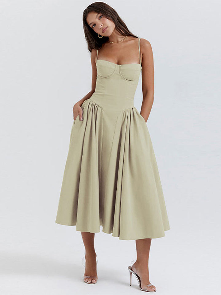 Raquim | Vintage Cross-Border Modisches Tank Langkleid