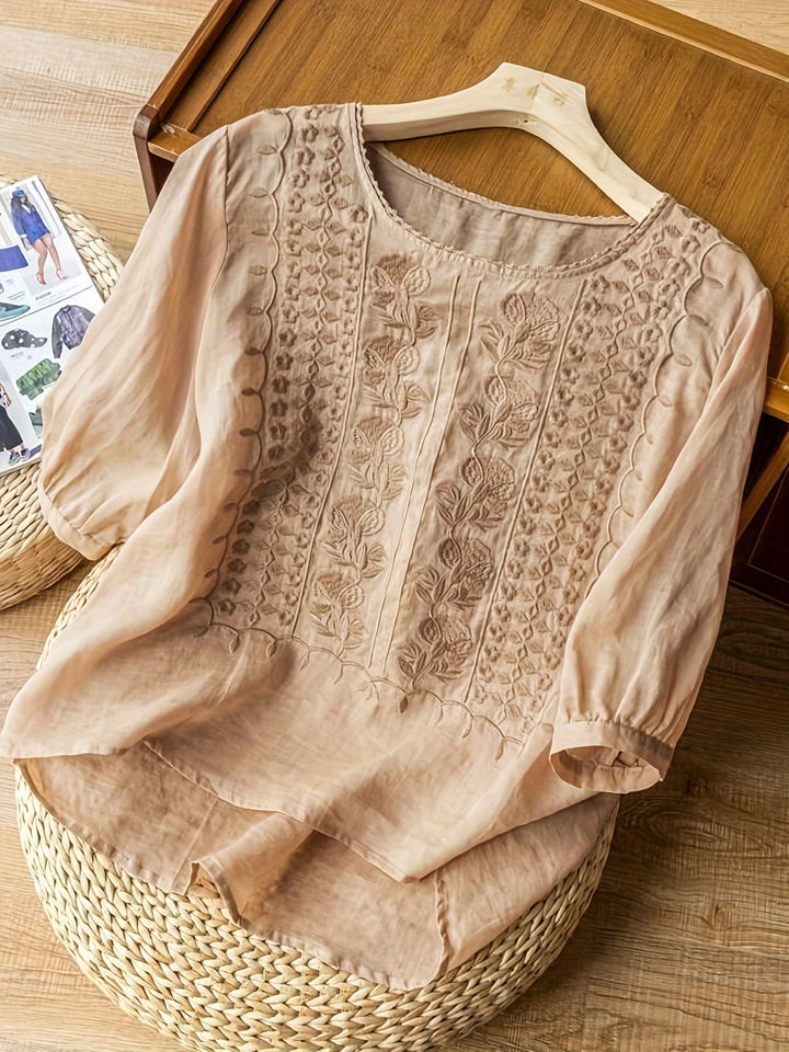 Everleigh | Damenbluse mit Stickerei