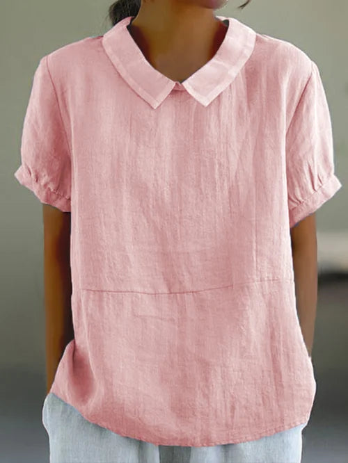 Reina | Bluse mit Kragen und lockerer Passform