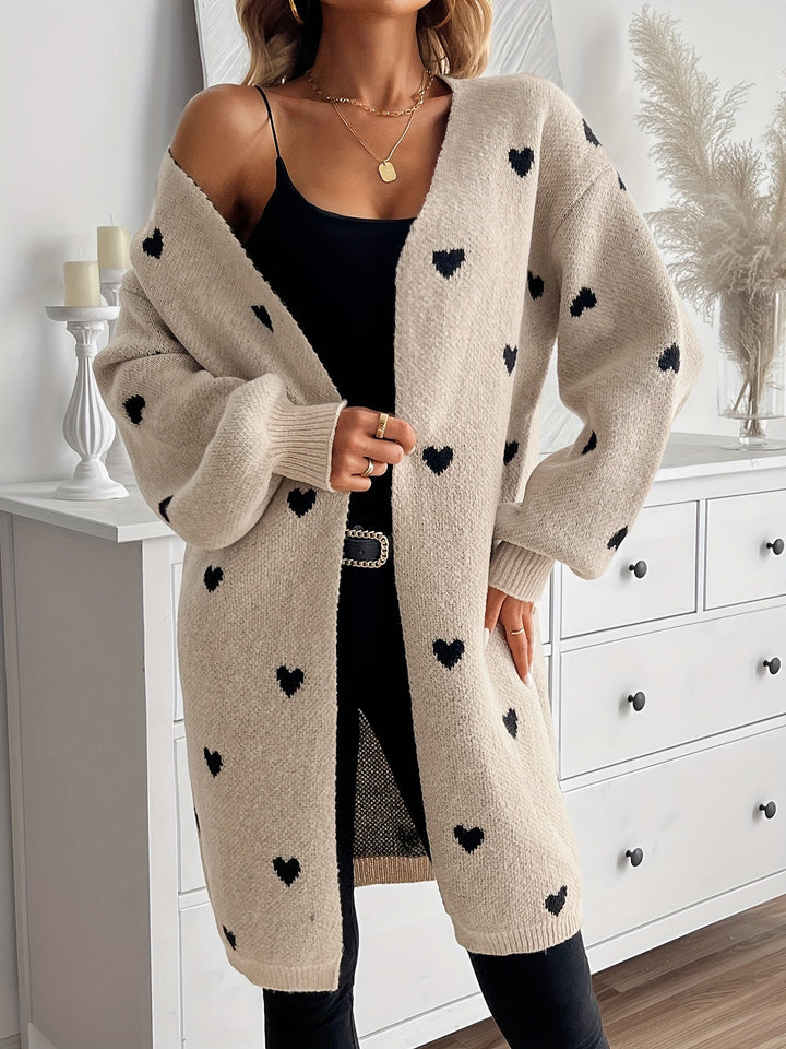 Ruth | Herz Strickjacke