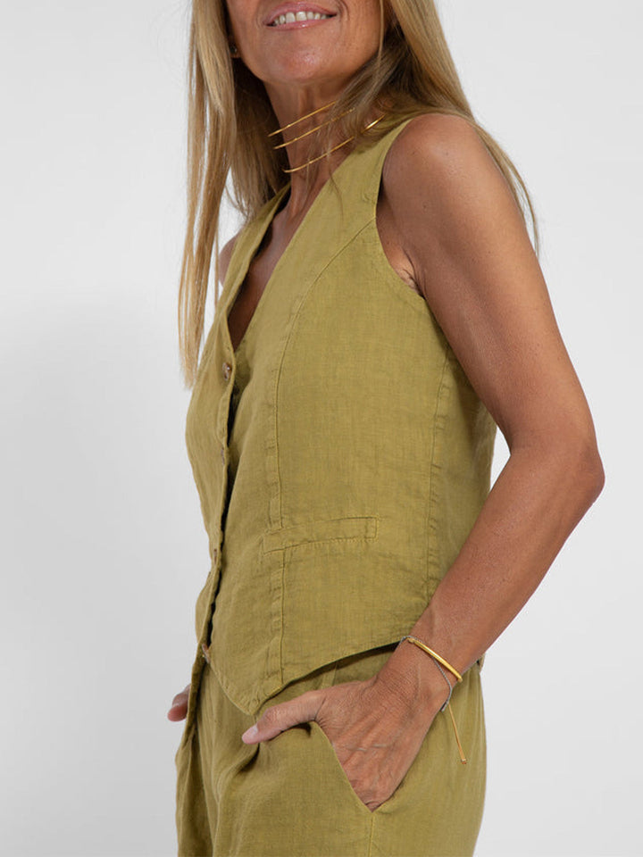 Elle | Weste und weite Hose Set